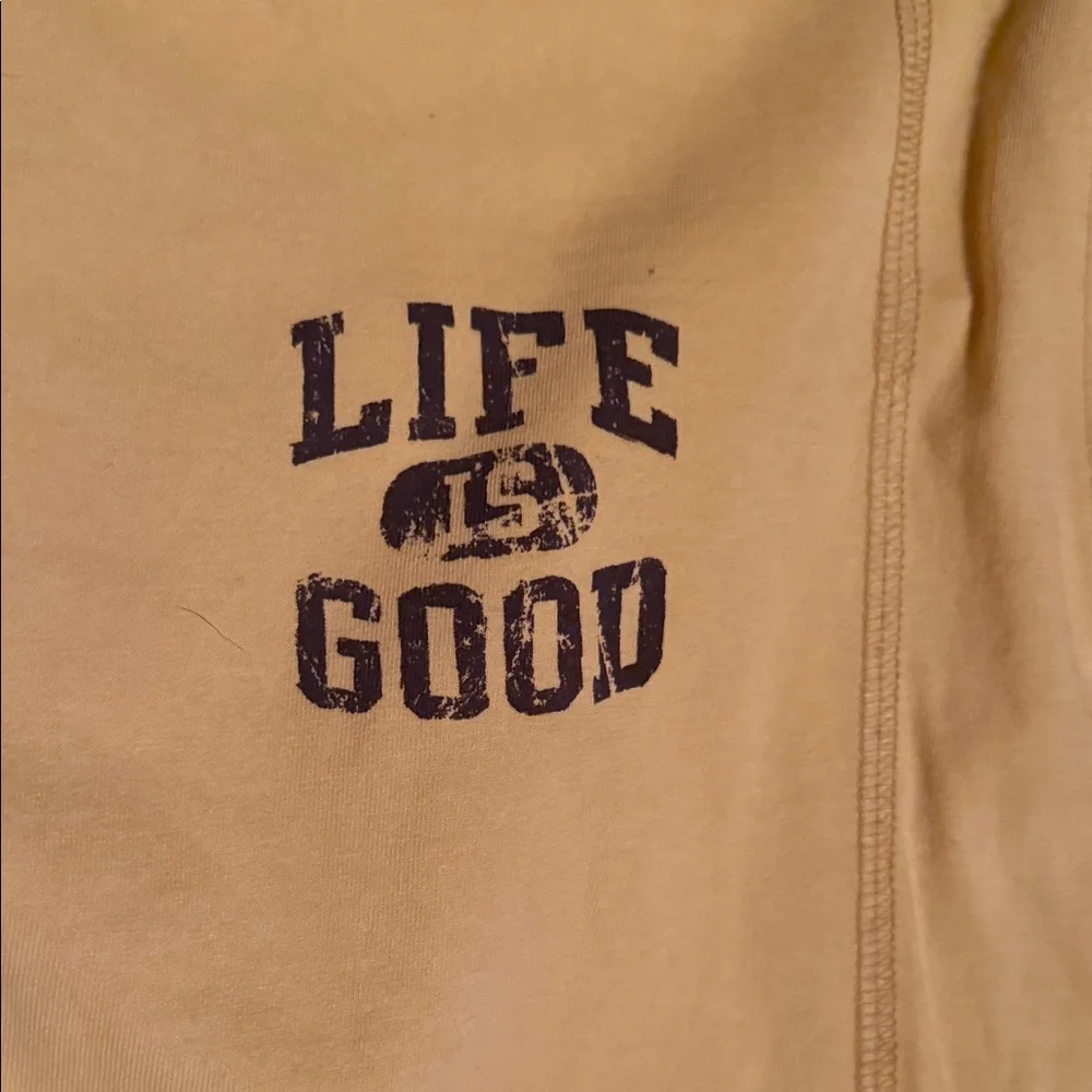 Yellow Graphic Tee & Floral Skirt Set stretches to 32”  both all cotton t-men sm - Picture 2 of 6